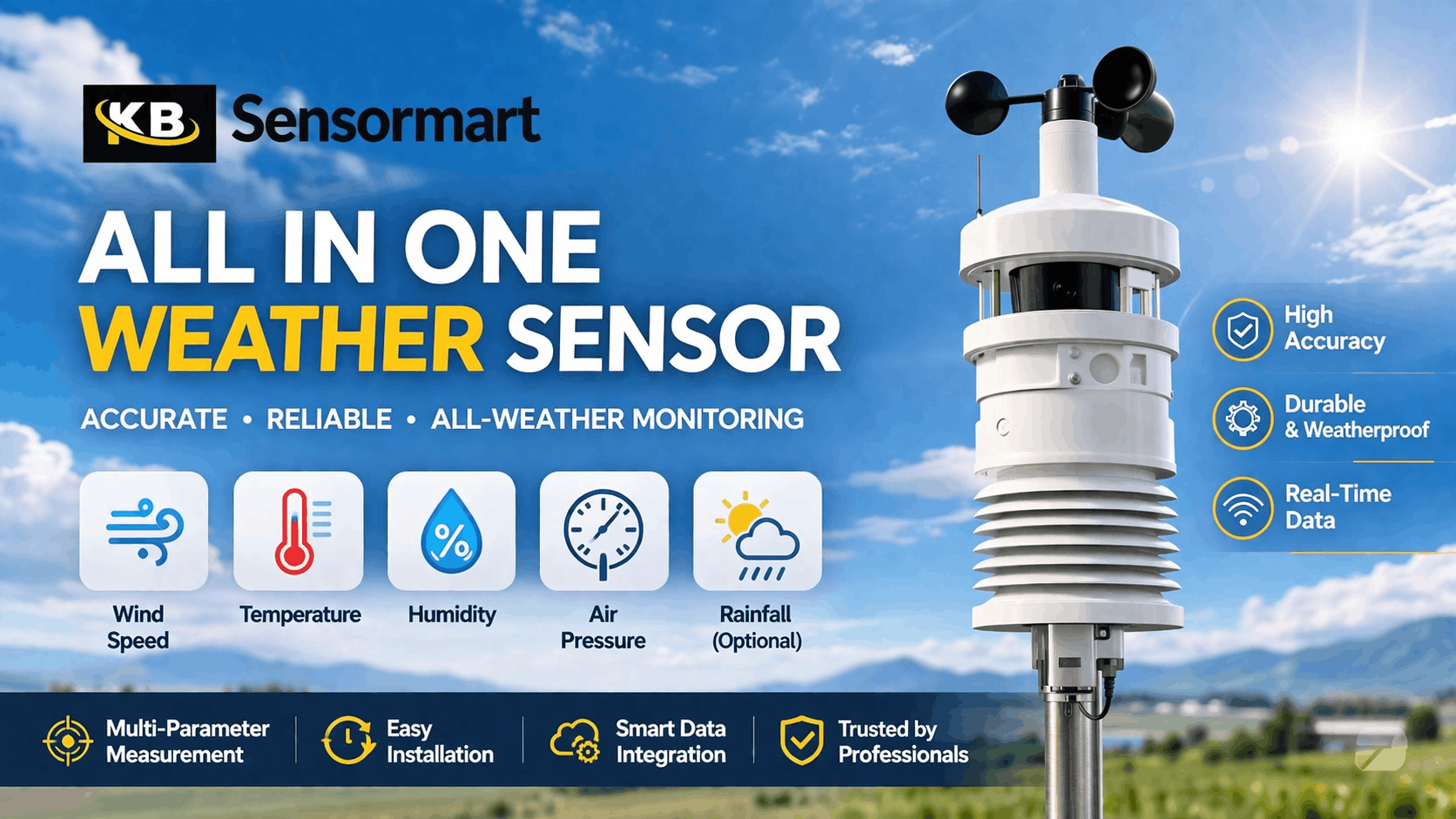 All-in-One Weather Sensor: The Smart Solution for Accurate Environmental Monitoring | Sensor Mart