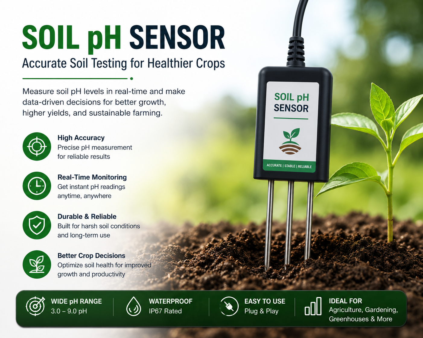Soil pH Sensor: The Smart Solution for Healthy Soil and Better Crop Yield