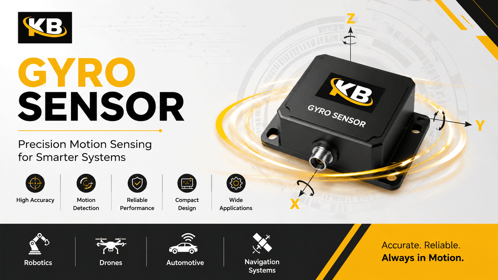 Gyro Sensor: The Complete Guide to Working, Types, Applications & Benefits